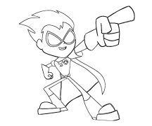 Teen Titans Go! Çevrimiçi Boyama